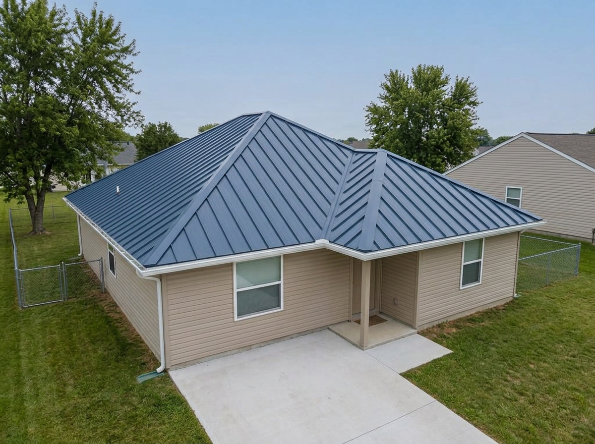 Metal roof installation
